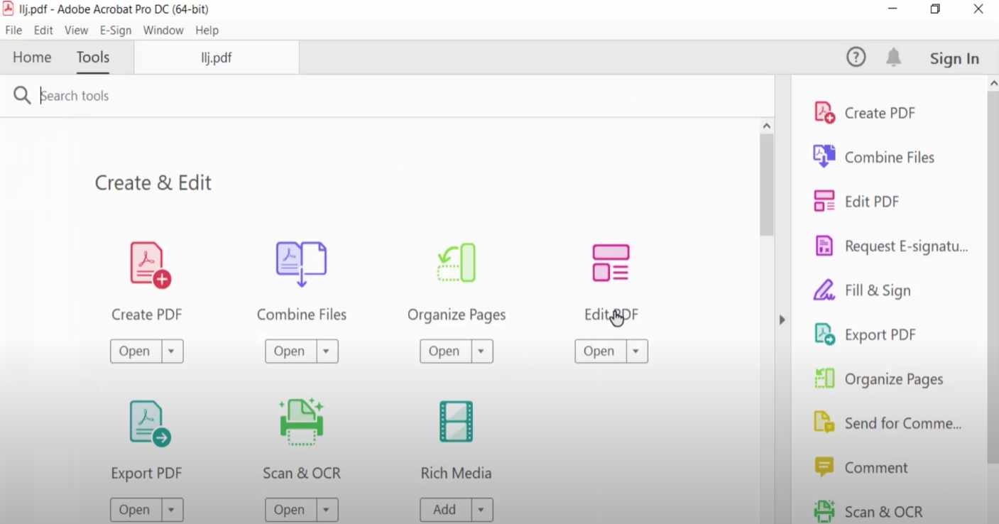 Go to Edit PDF