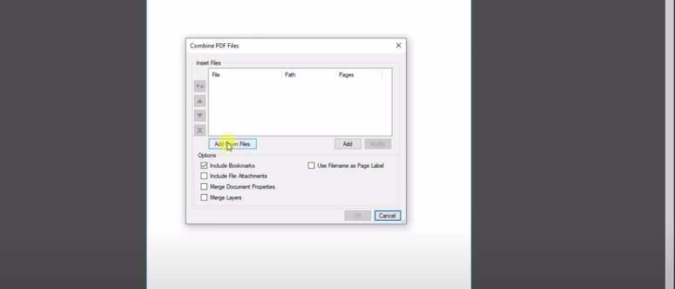 Add Open Files