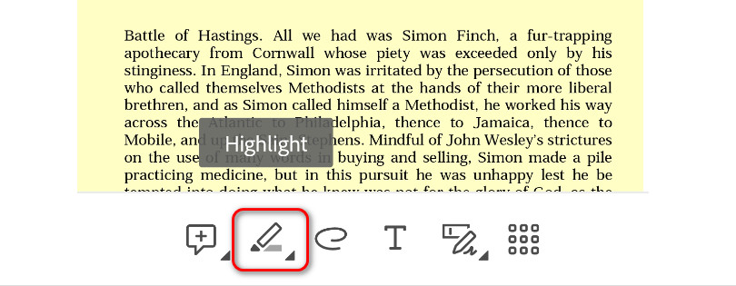 Tap Highlight in Acrobat