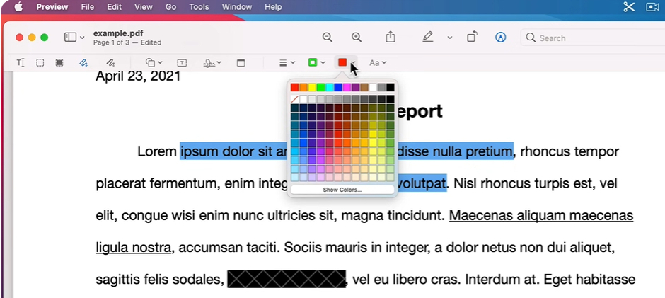 Anotar PDF en Preview