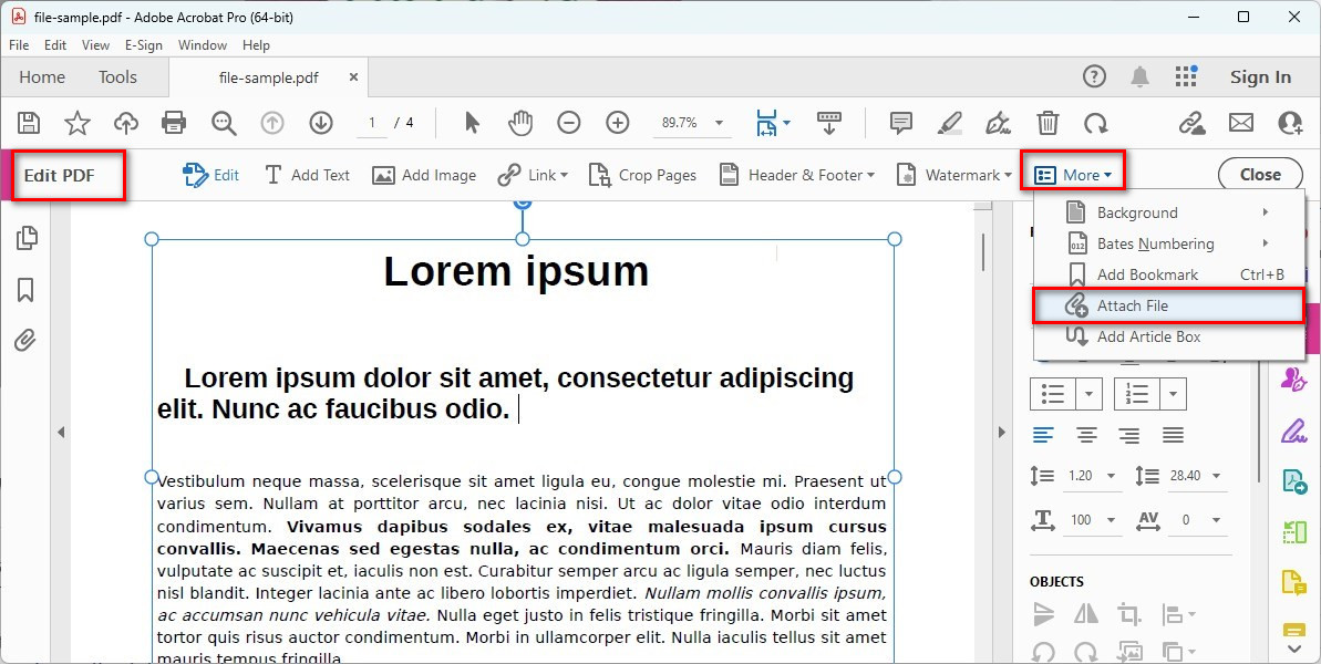 Joindre un fichier vidéo dans un PDF avec Acrobat
