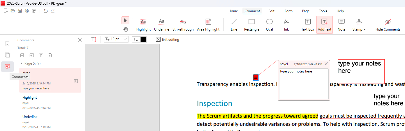 Check Notes