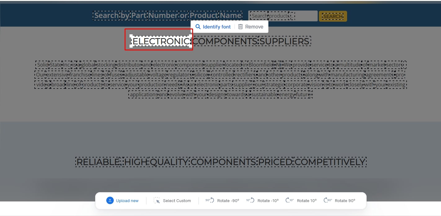 Pilih Teks untuk Mengetahui Nama Font