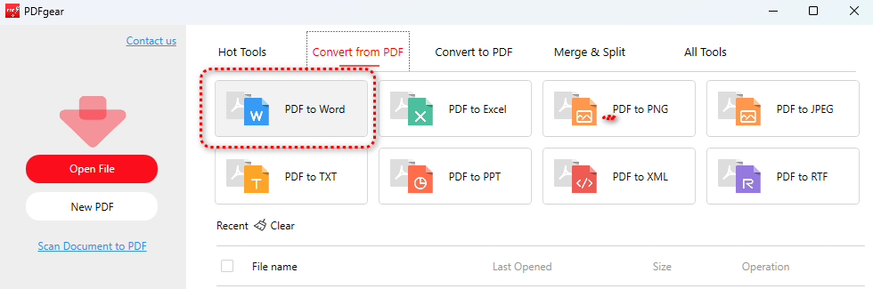 PDF to Word