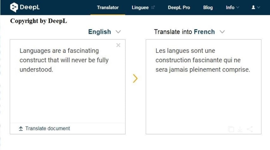 Traducteur IA DeepL