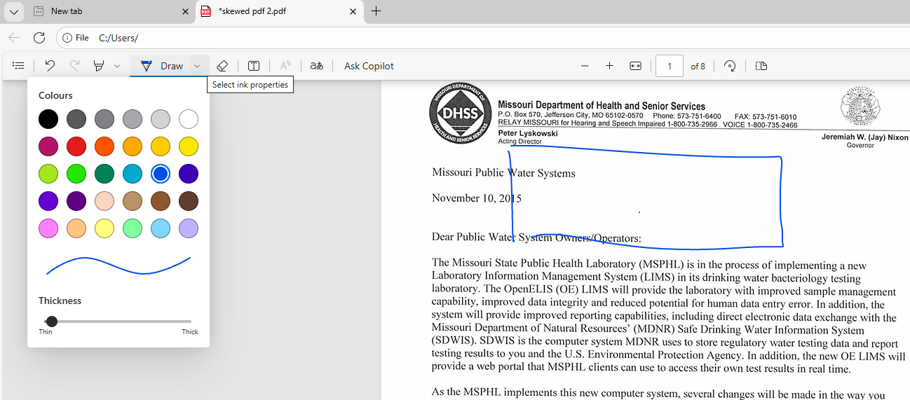 How to Draw on PDF in Edge on Windows