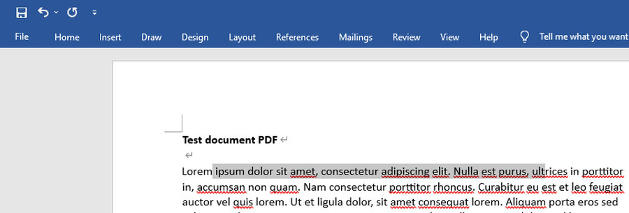 Modifier un PDF dans Microsoft Word