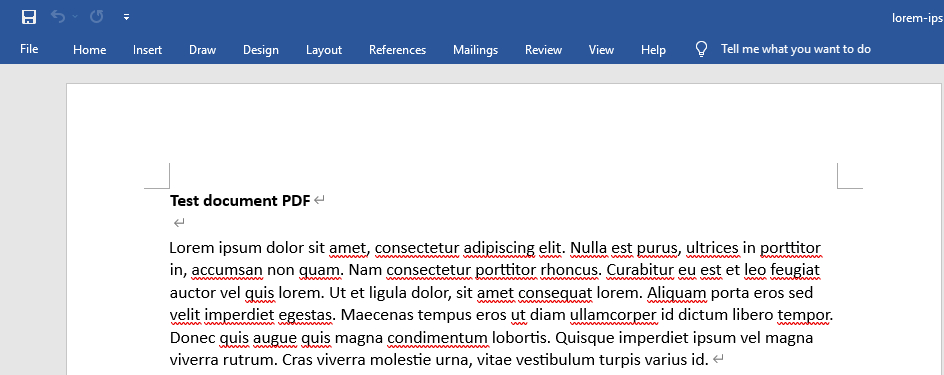 Éditer un PDF Scanné dans Word