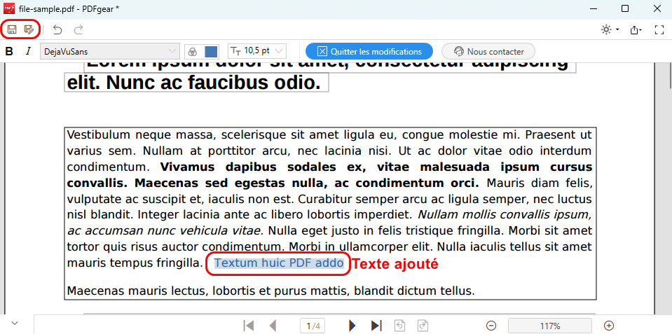 Enregistrer le PDF Téléchargé