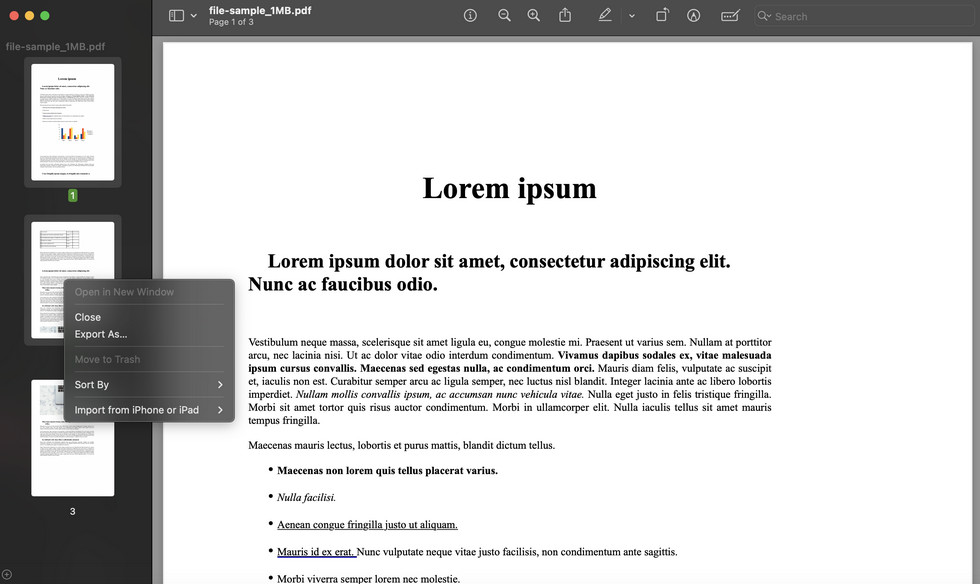 Exporter les pages extraites dans un nouveau PDF
