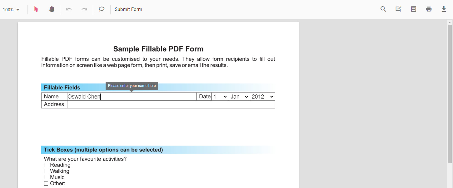 Fill Out PDF Online