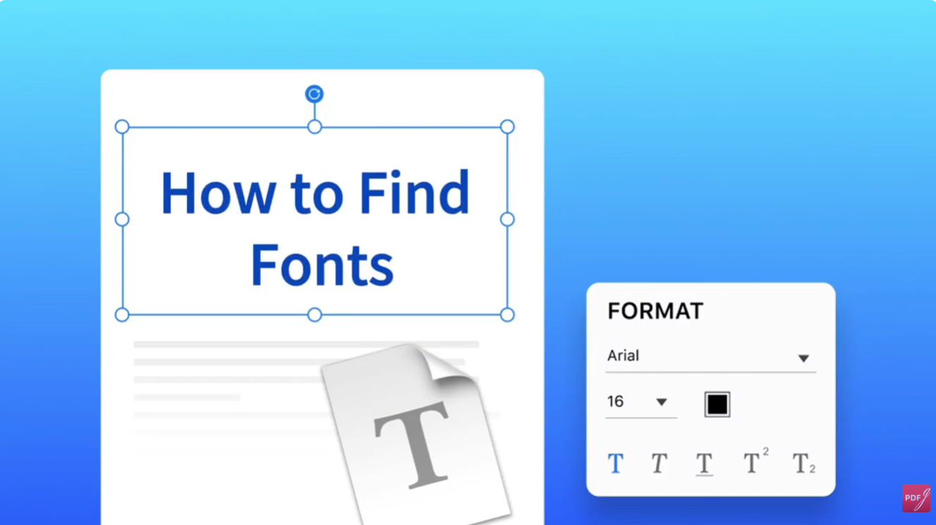 How to Find Fonts in PDF with PDFgear