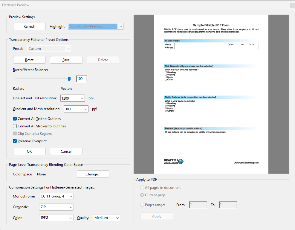 Flattener Preview