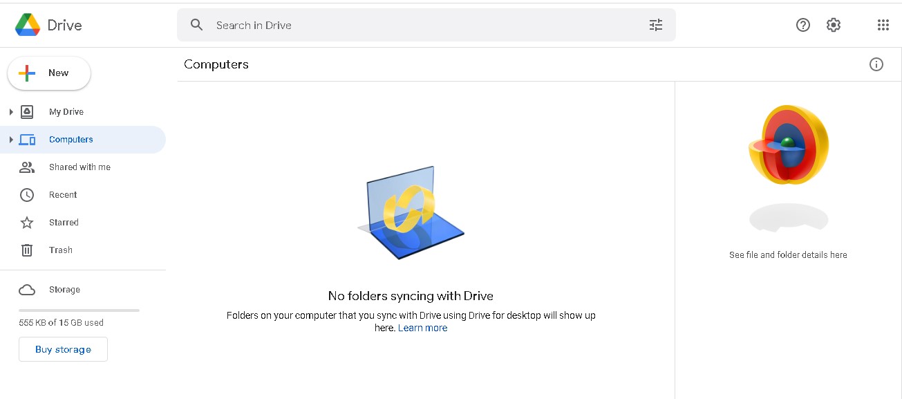 Ouvrir Google Drive