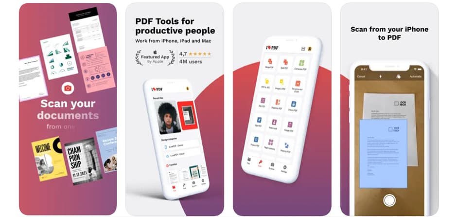 Application Scanner iLovePDF