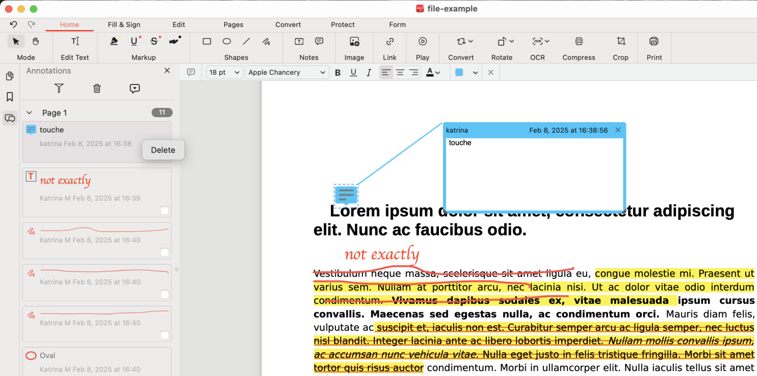 Manage Notes