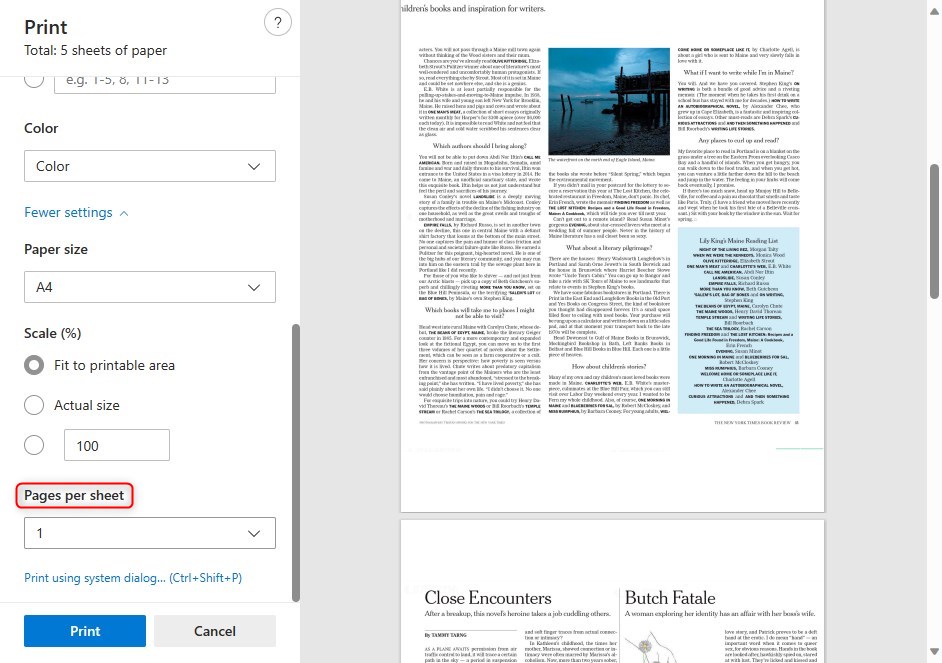 Fusionner Deux Pages PDF en Une avec Microsoft Edge