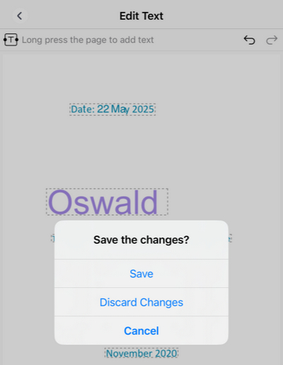 Save Changes