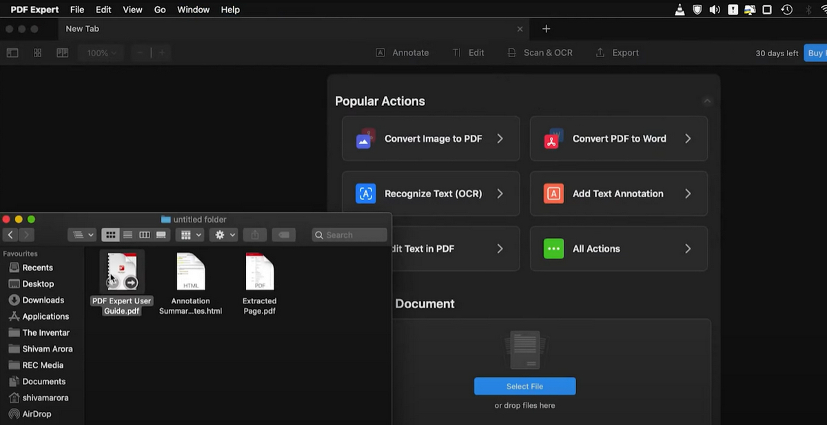 PDF in PDF Expert importieren