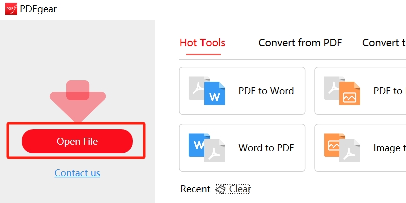 Upload and Open PDF