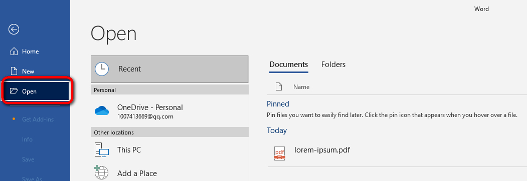 Abrir PDF Digitalizado no Microsoft Word