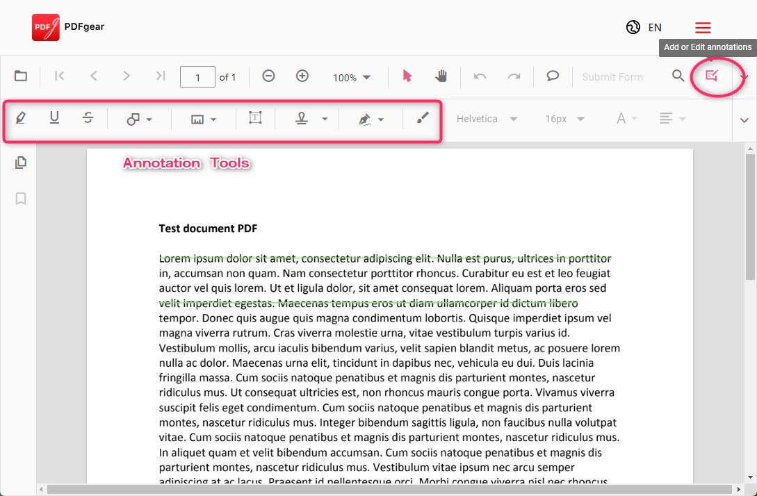 Annoter un PDF en ligne