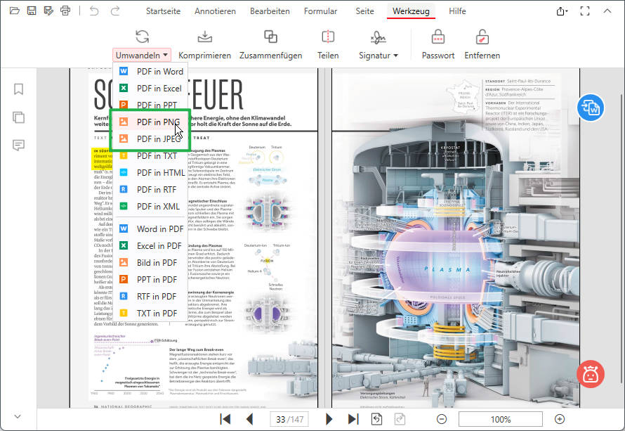 PDF in Bild umwandeln