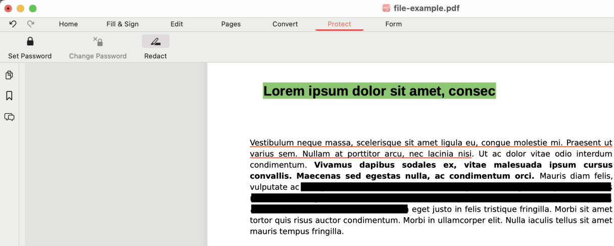 Redact Text