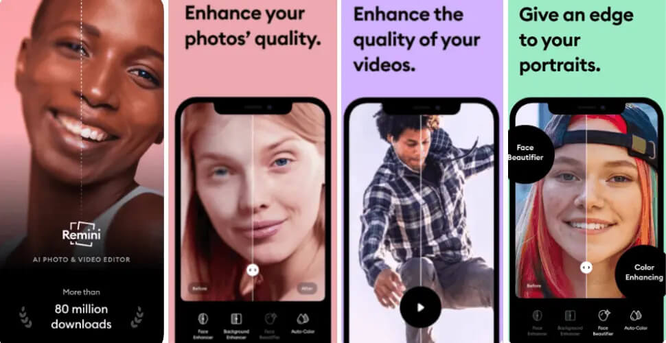 Application Remini Améliorateur de Photo IA
