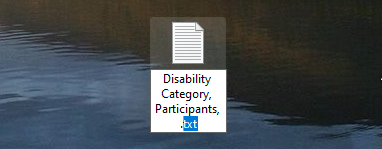 Rename TXT to CSV