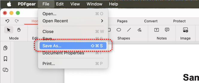 Save the PDF