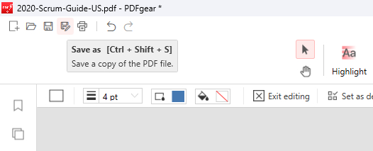 Click Save as