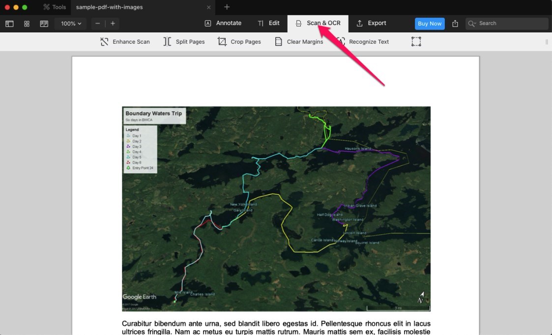 Scanner et OCR dans PDF Expert