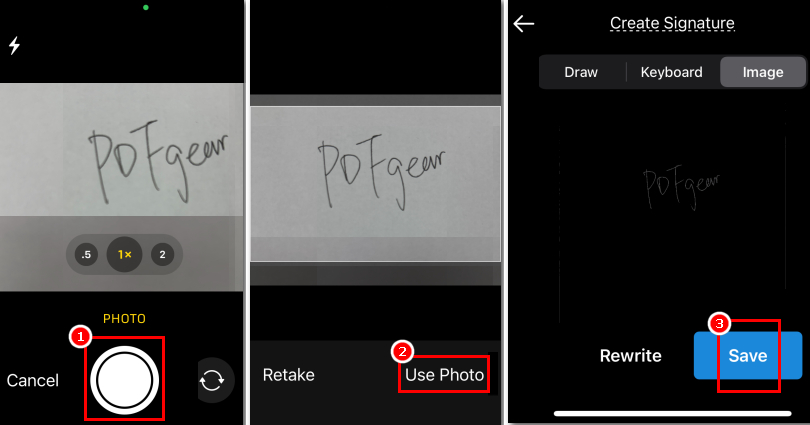 Scan Your Signature with PDFgear Scan