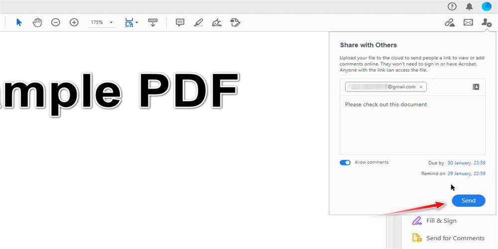 Get PDF Link through Email