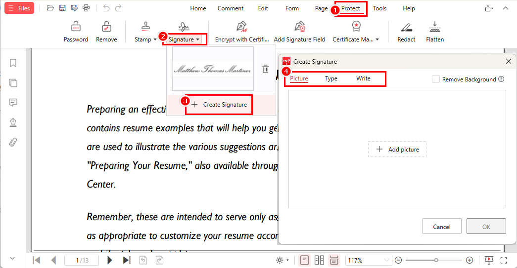 How to Create an Electronic Signature in PDF