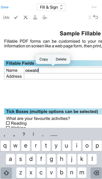 Type to Fill