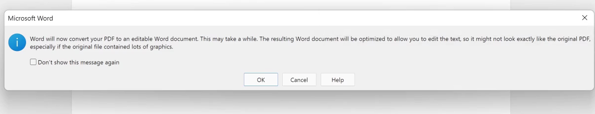 Click Yes