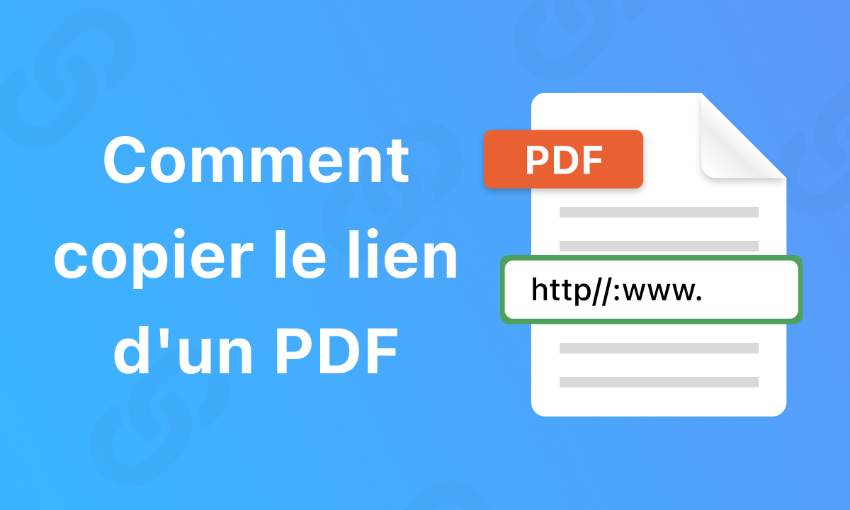 Comment copier le lien d'un PDF 