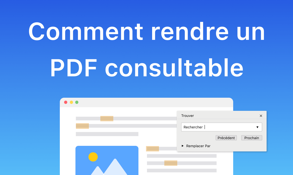 Comment rendre un PDF consultable
