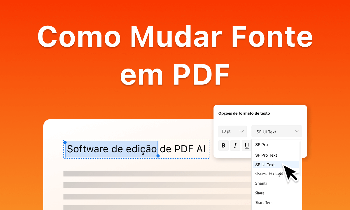 Como alterar fontes em PDF