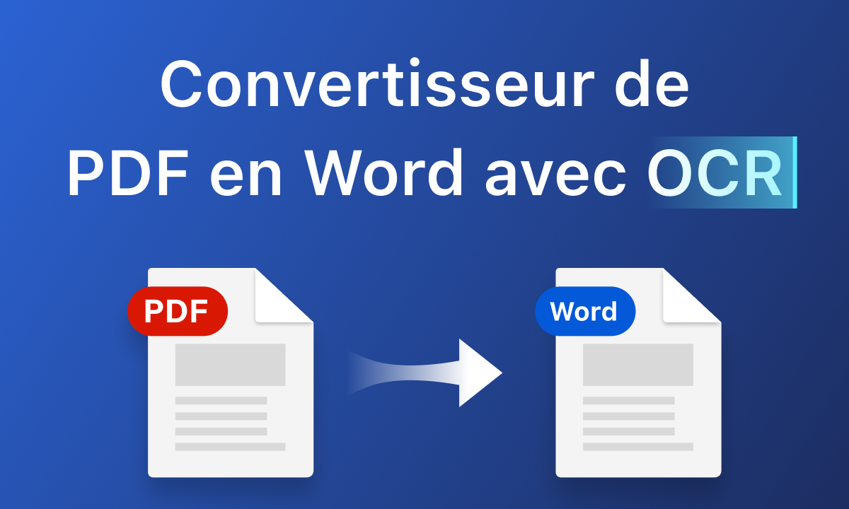 Convertisseur de PDF en Word avec OCR