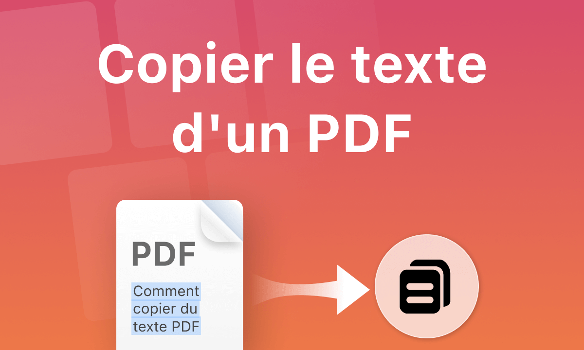 Comment copier du texte à partir d'un PDF
