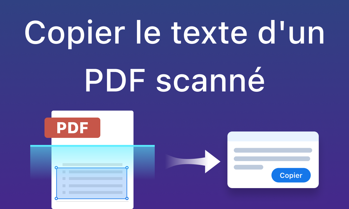 Copier le texte d'un PDF scanné