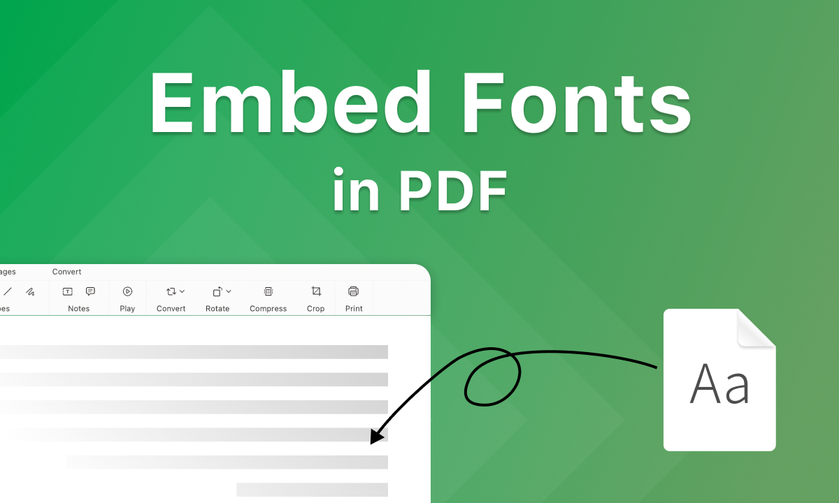 Embed Fonts in PDF