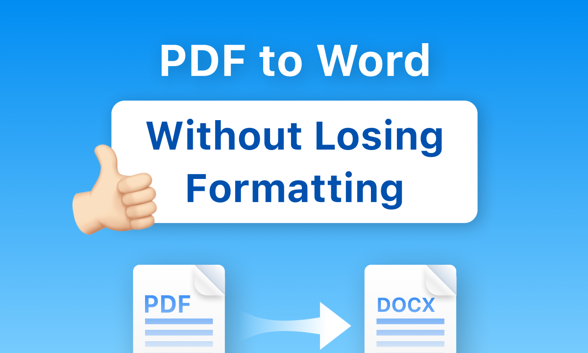 Convert PDF to Word without Losing Formatting