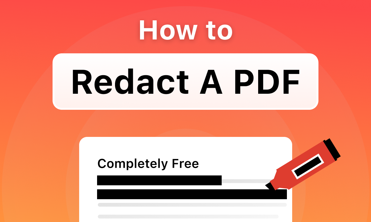 How To Redact A PDF