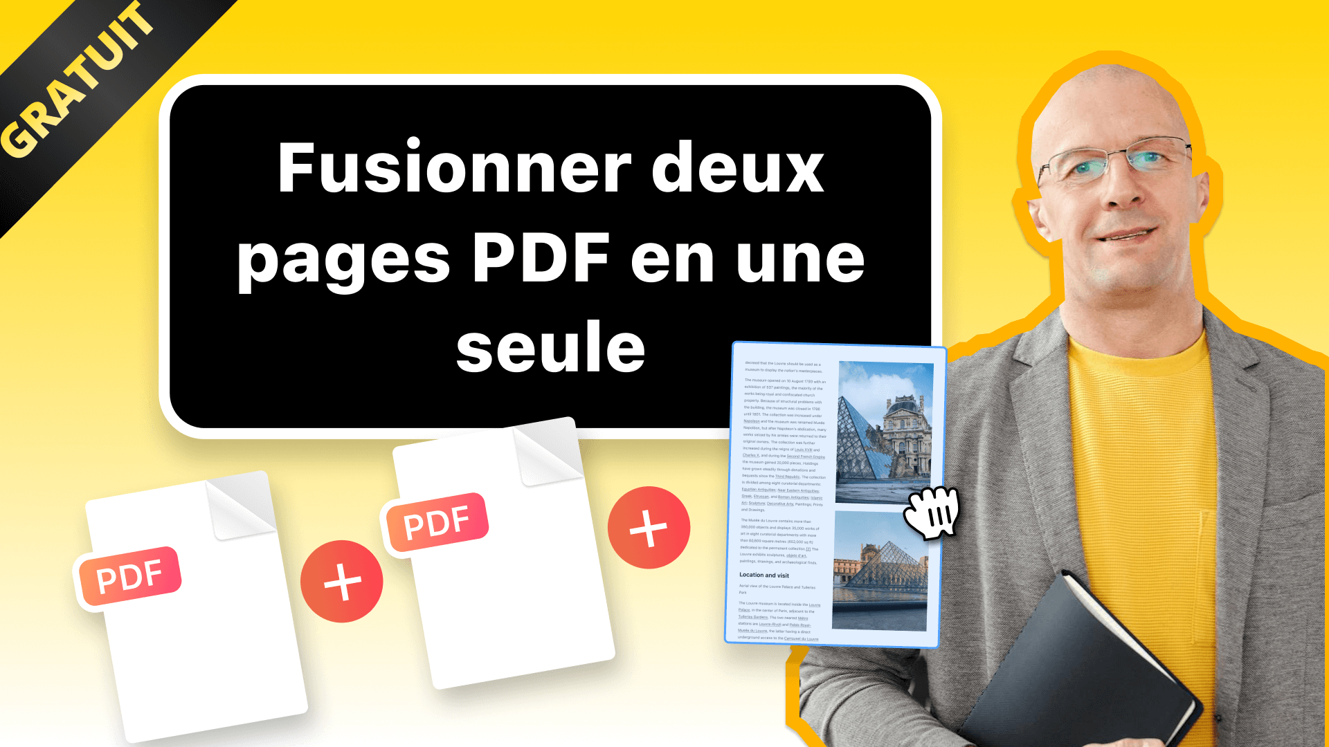 Fusionner deux pages PDF en une seule