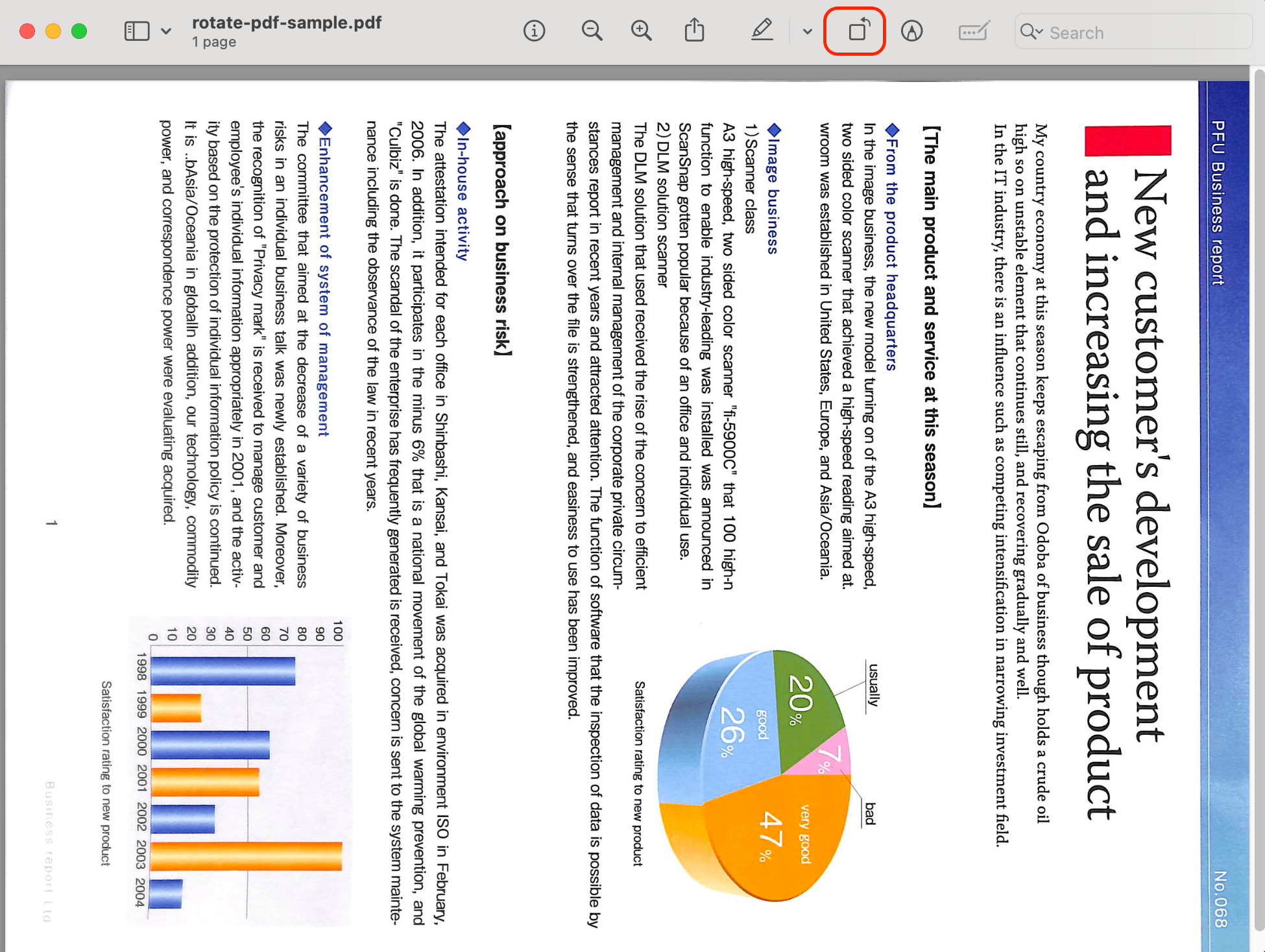 Comment passer un PDF en Paysage via Aperçu