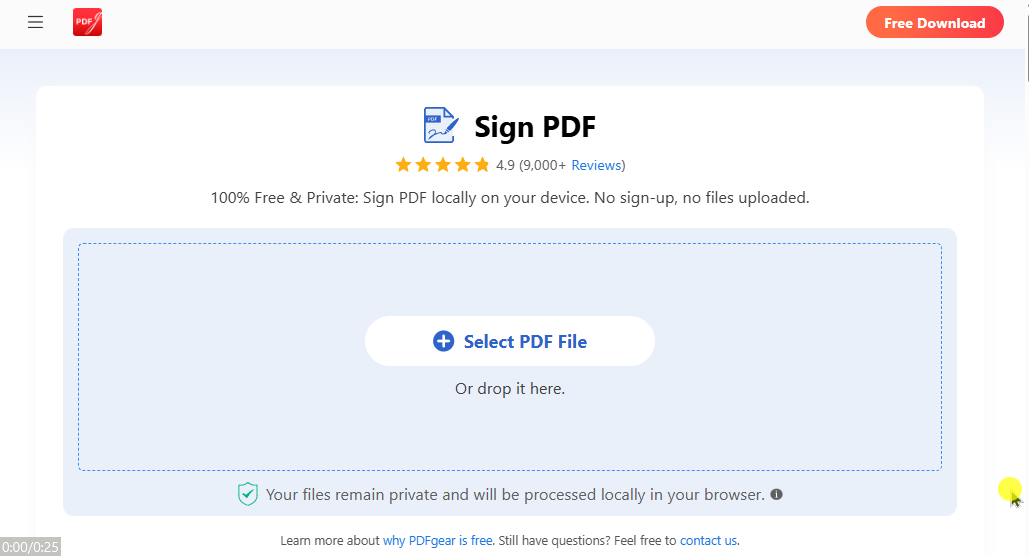 How to Sign a PDF in Browser without Login Free